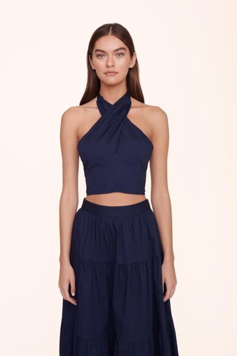 vrouwen kleding marine STAUD gesmokte kai-top 4TZV348