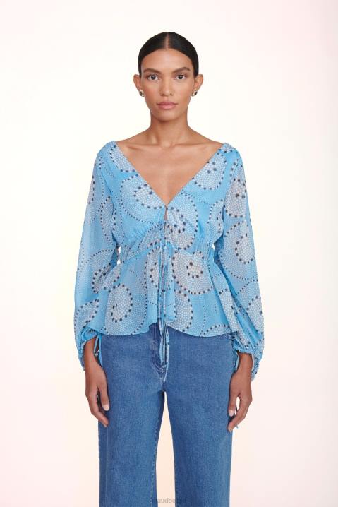 vrouwen kleding ondiepe whirlpool STAUD shelby topje 4TZV413