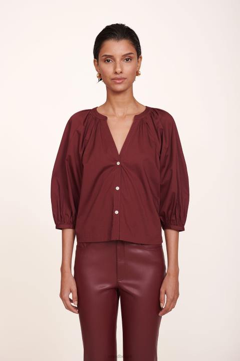 vrouwen kleding pruim STAUD dille top 4TZV445