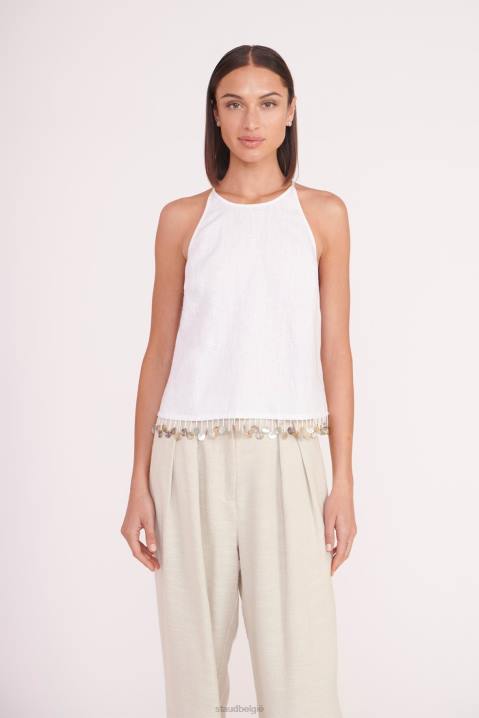 vrouwen kleding wit STAUD alondra top 4TZV336