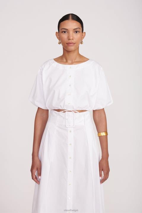 vrouwen kleding wit STAUD elington bovenaan 4TZV330