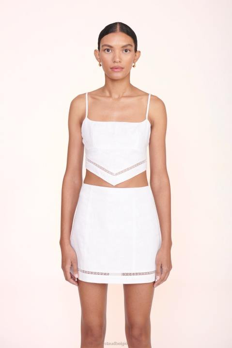 vrouwen kleding wit STAUD loyaliteit bovenaan 4TZV380