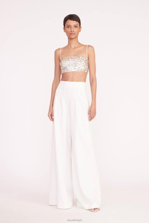 vrouwen kleding wit STAUD monique top 4TZV367