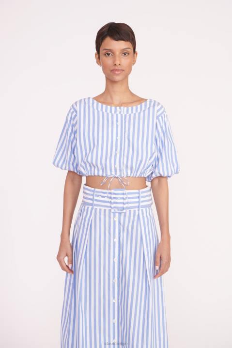 vrouwen kleding zee streep STAUD elington bovenaan 4TZV327