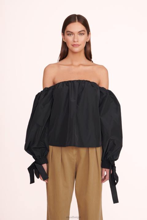 vrouwen kleding zwart STAUD Colby-top 4TZV408