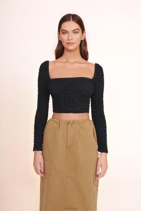 vrouwen kleding zwart STAUD Eleonora bovenaan 4TZV423