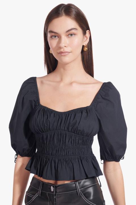 vrouwen kleding zwart STAUD Faye top 4TZV458