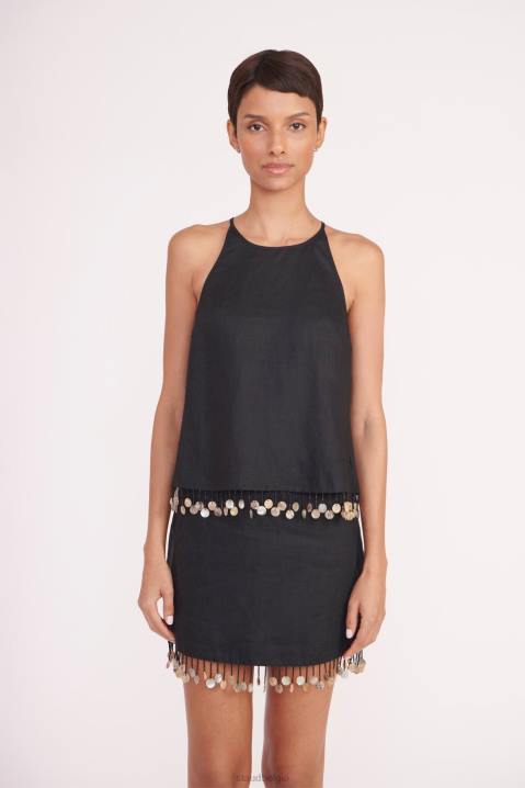 vrouwen kleding zwart STAUD alondra top 4TZV337