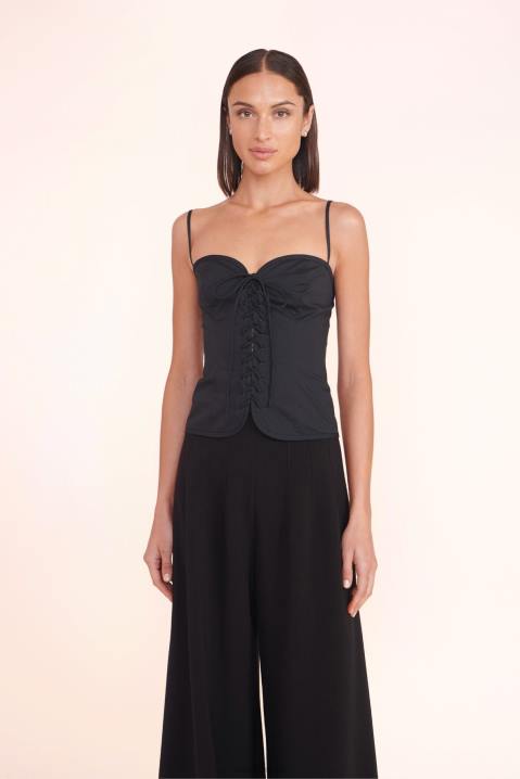 vrouwen kleding zwart STAUD amaril top 4TZV365