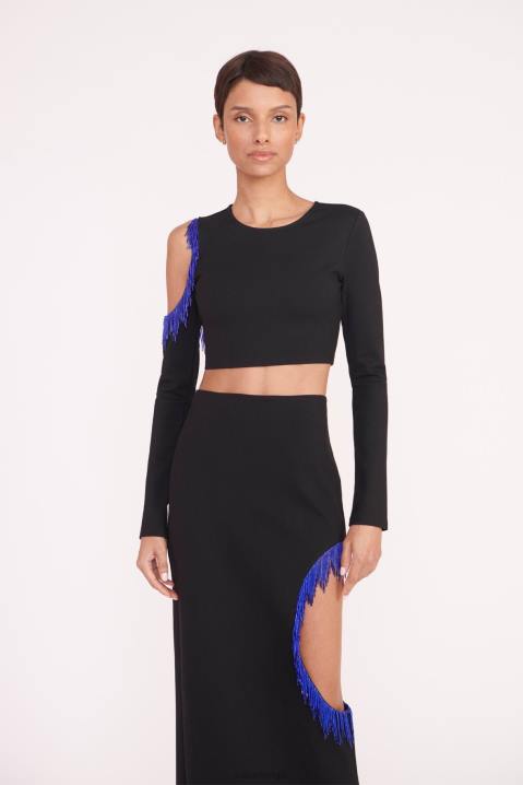 vrouwen kleding zwart STAUD ellen top 4TZV321