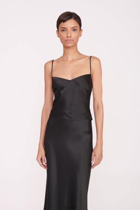 vrouwen kleding zwart STAUD gracieus top 4TZV322