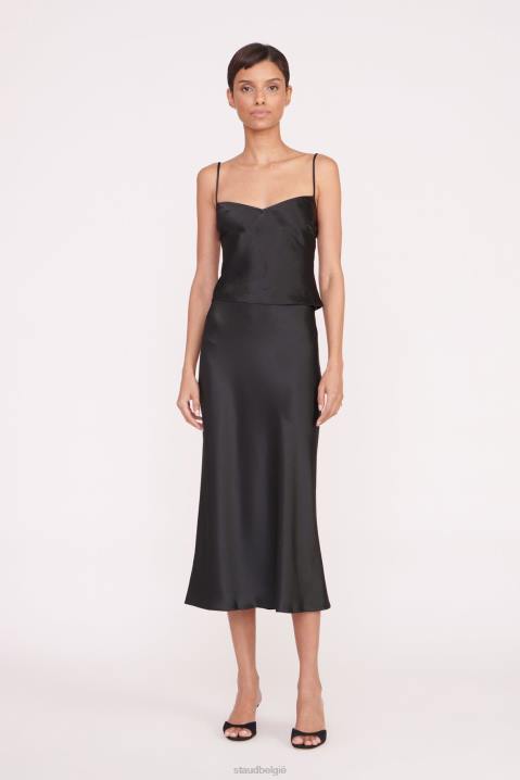vrouwen kleding zwart STAUD gracieus top 4TZV322