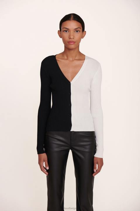 vrouwen kleding zwart wit STAUD cargo trui 4TZV397