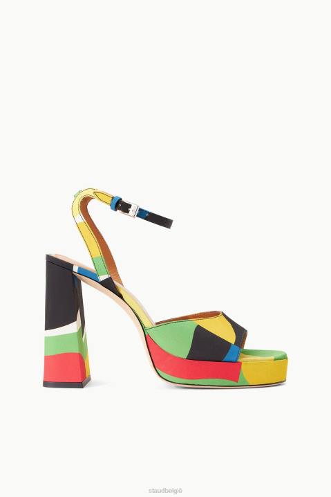 vrouwen kleding marmeren golvende tafzijde STAUD solange-platform 4TZV744