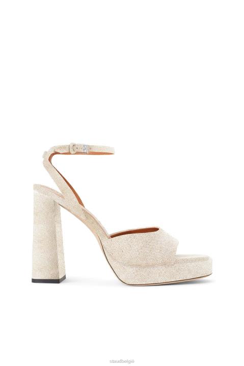 vrouwen kleding natuurlijk linnen STAUD solange-platform 4TZV747