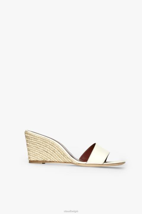 vrouwen schoenen natuurlijke crème STAUD billie espadrilles met sleehak 4TZV909