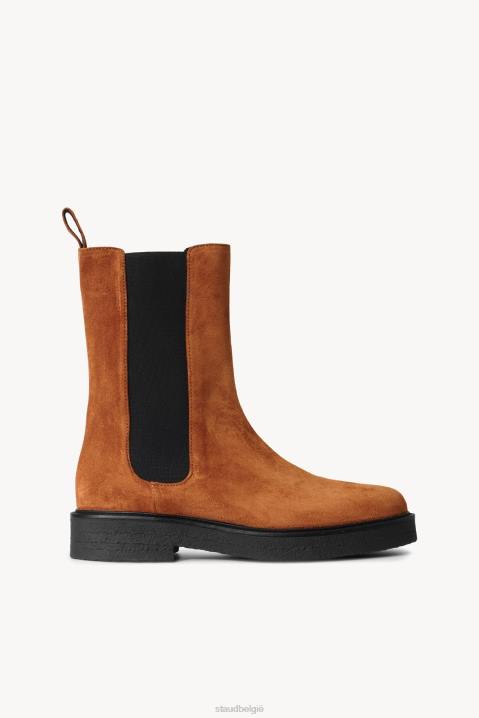 vrouwen schoenen bruin zwart STAUD palamino laars 4TZV1004