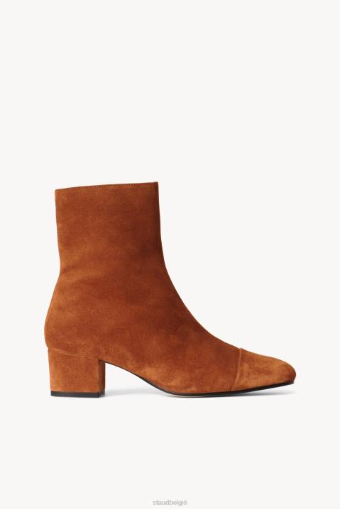 vrouwen schoenen lichtbruin suède STAUD Aimee korte laars 4TZV985