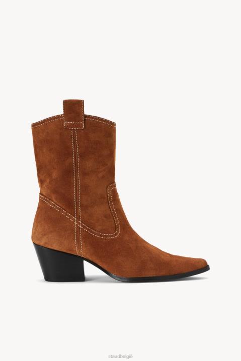 vrouwen schoenen lichtbruin suède STAUD juni laars 4TZV972