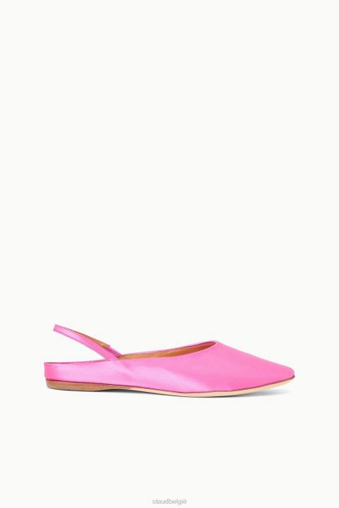 vrouwen schoenen bloesem STAUD janine muilezel satijn 4TZV948