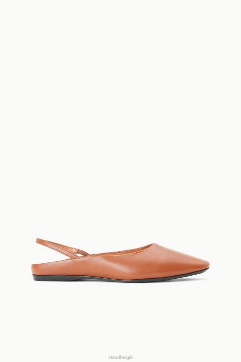 vrouwen schoenen bruinen STAUD janine muilezel 4TZV953
