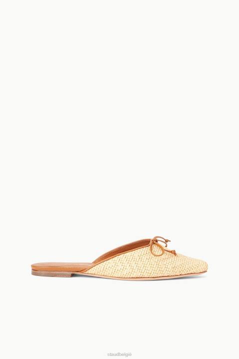 vrouwen schoenen natuurlijk STAUD gina muilezel raffia 4TZV957