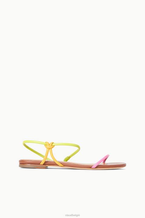 vrouwen schoenen citroen multi STAUD laurier sandaal 4TZV913