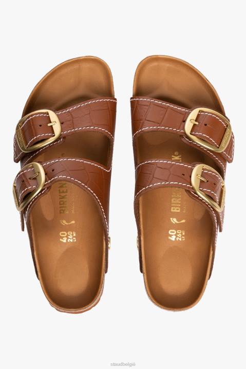 vrouwen schoenen zadel croc reliëf BIRKENSTOCK + STAUD arizona sandaal 4TZV929