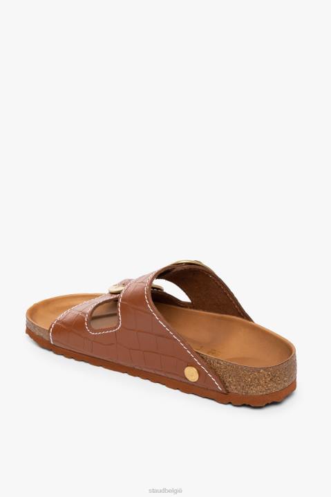 vrouwen schoenen zadel croc reliëf BIRKENSTOCK + STAUD arizona sandaal 4TZV929