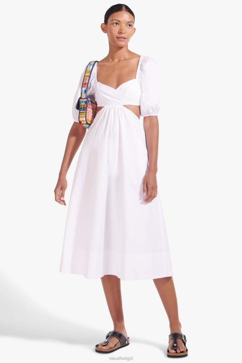 vrouwen schoenen zwarte krokodil in reliëf BIRKENSTOCK + STAUD gizeh sandaal 4TZV930